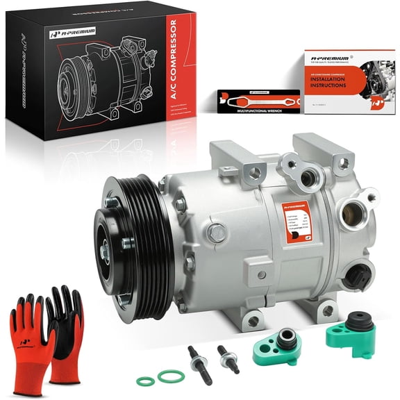 A-Premium Air Conditioner AC Compressor with Clutch Compatible with Hyundai Sonata 2.0L 2.4L 2012-2014, Kia Optima 2.0L 2.4L 2012-2018