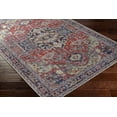 thumbnail image 3 of Mark&Day Washable Rugs, 5x7 Wheatcroft Traditional Dark Red Area Rug, Red Blue Grey Carpet for Living Room, Bedroom or Kitchen (5'3" x 7'3", Machine Washable), 3 of 6