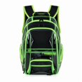 thumbnail image 2 of Lusa Large Capacity Clear Backpack for School and Travel Cool Transparent Waterproof Double Shoulder Schoolbag with Reinforced Straps Multiple Pockets Concert Streetwear Green One Size, 2 of 3