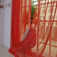 thumbnail image 4 of 39.4*78.7 Inch Sheer Curtains for Living Room 2 Panels Set Rod Pocket Transparent Window Curtains for Bedroom, 4 of 6