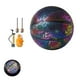 thumbnail image 2 of Sonducket Baloncesto holográfico que brilla intensamente, baloncesto reflectante, juego nocturno, baloncesto con bomba de inflado para cancha de Deportes y aire libre Sonducket OD005013-00, 2 of 6