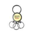 thumbnail image 1 of Resiste, resiste. Llavero de metal de acero inoxidable Llavero Anillo de cadena Llavero, 1 of 3