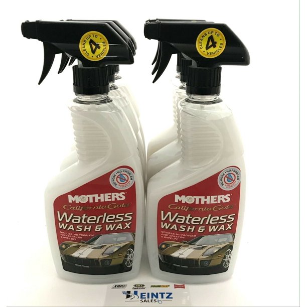 MOTHERS 05644 California Gold 6 PACK Waterless Wash & Wax Spray