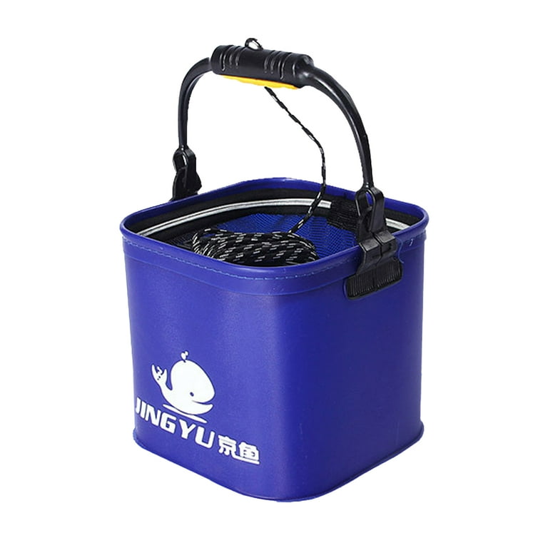 NUZYZ Fishing Bucket Folding Collapsible Multifunctional Fish Live Bait  Container for Fishing