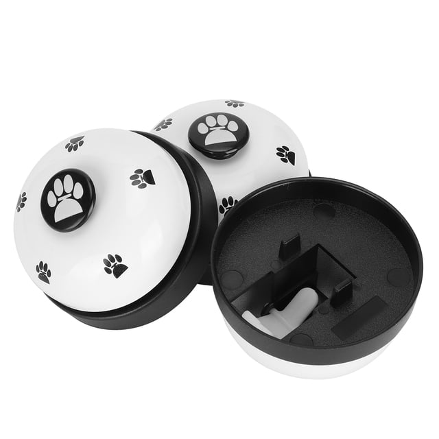 Durable Stainless Steel Iron 3Pcs Pet Training Bell, Pet Toy Training Tools, Dog Training Tools Pet Toy For Training Bell White