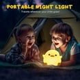 thumbnail image 6 of Cute Bean Duck Night Light, DoDo Duck Silicone Nursery Night Light Squishy Dimmable Rechargeable Table Bedside Lamp with Touch Sensor for Bedrooms, Living Room Unique Dorm Decor Gift Toy, 6 of 7