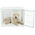 thumbnail image 5 of TRIXIE 38.7" Dog Crate, Wooden Indoor Kennel Furniture for Large Dogs Up to 66 lb, White, 5 of 9