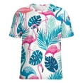 thumbnail image 5 of Flamingo Pattern Women's T-Shirt Short Sleeve T Shirts Tops Tee Ladies Loose T, 5 of 6