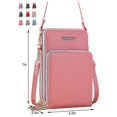 thumbnail image 1 of Tflycq - Monedero pequeño con múltiples bolsillos para mujer, ajustable, informal, para compras y teléfono, 1 of 3