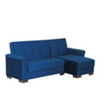thumbnail image 3 of Ottomanson Origins Pro Convertible L-Shaped Sectional Sofa, Blue Microfiber, 3 of 8