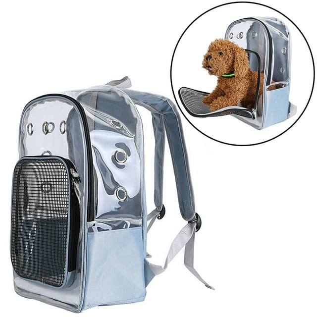 Pet Carrier Breathable Portable See through Pet Backpack Dog Carrier Backpack