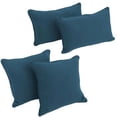 thumbnail image 3 of Blazing Needles Double-corded Solid Twill Throw Pillows with Inserts (Set of 4), 3 of 3