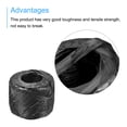 thumbnail image 4 of Uxcell Polyester Nylon Plastic Rope Twine Bundled for Packing ,100m Black 3 pack, 4 of 6
