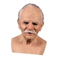 thumbnail image 1 of Máscara de látex Zulema para hombre viejo Horror de Cosplay de Halloween Cubierta de cabeza de anciano, 1 of 8