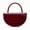 Burgundy, variant on REMANLAND Women's Metallic Half-Moon Evening Handbag with Structured Top Handle, Gold