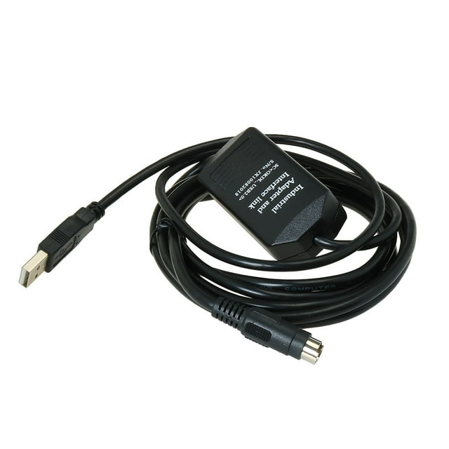 3 Meters USB-1761-CBL-PM02 PLC Programming Cable Black for AB Micrologix 1000