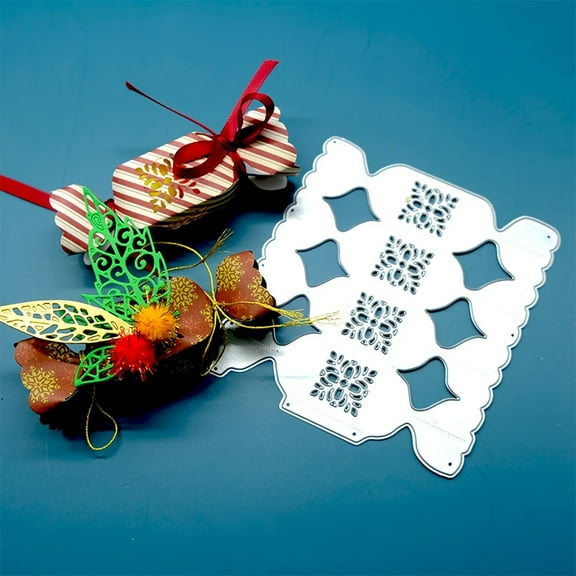 Candy Box Dies, Ouginx Gift Package Box Metal Cutting Dies DIY Die Cutters Die Stencils for Scrapbooking Photo Album Decorative Embossing DIY Paper Card Gift Tags