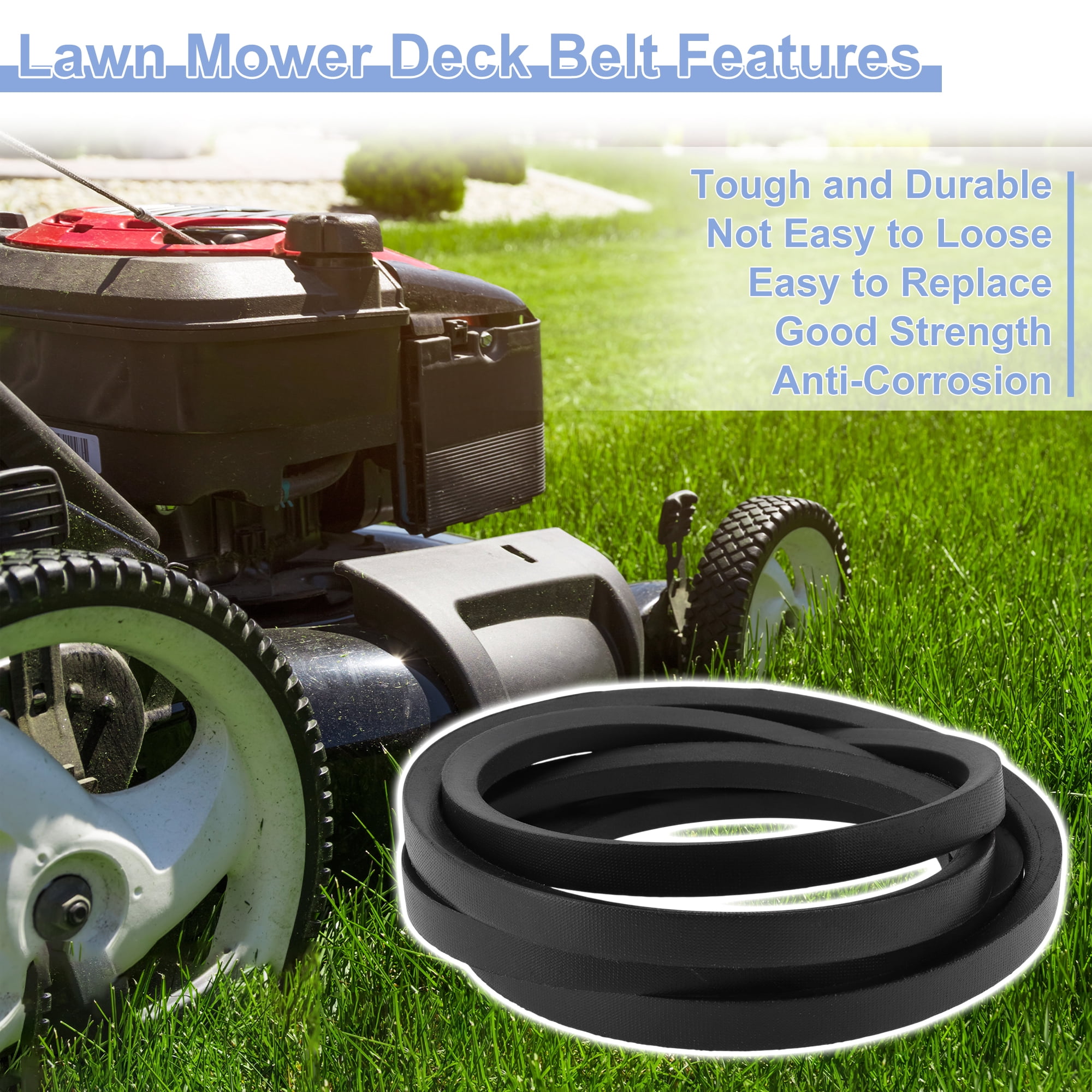 Unique Bargains M169486 Lawn Mower Deck Belt for John Deere X300 X500 Series with 54" Deck