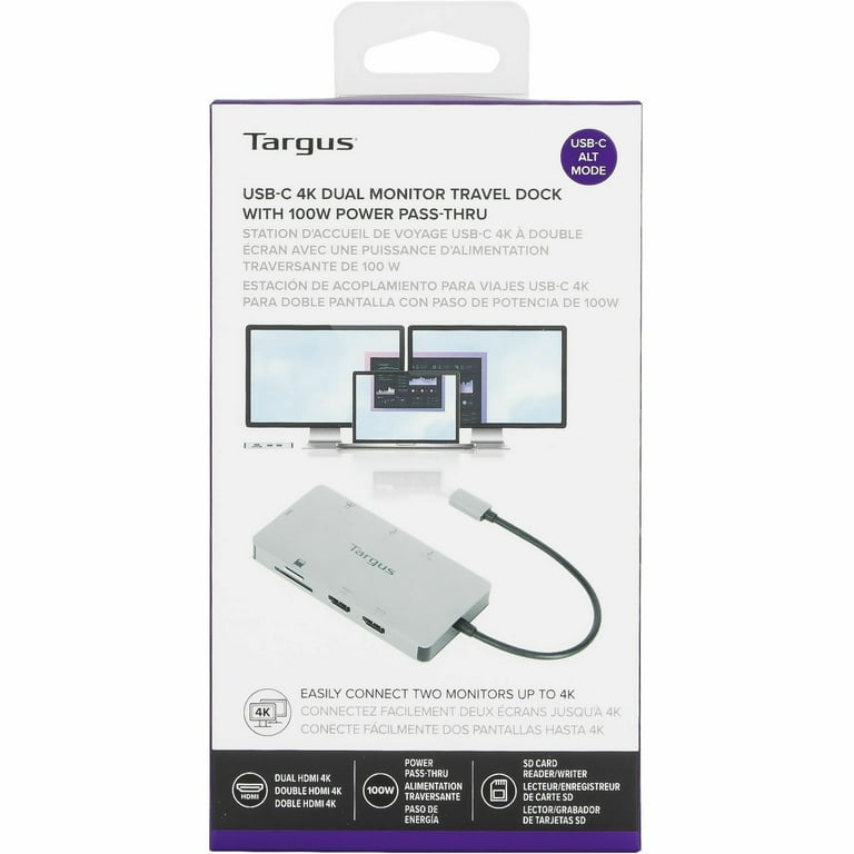 Targus USB-C Dual HDMI 4K Docking Station with 100W PD Pass