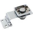 thumbnail image 4 of Cerradura de puerta Cerradura de hebilla de metal - Perno de ángulo recto de 90 grados, con llave y tornillos, Cerradura para puerta, ventana, cajón, puerta de jardín, gabinete. 2 piezas de plata JFHHH pequeña, 4 of 4