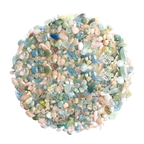 Natural Crushed Green Stone Pebbles for Plant Pot Top Dressing, Bonsai Drainage Layer, Fairy Garden Mulch, Terrarium & Aquarium Accent, 1 Pack of 100G Stones
