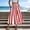Red, variant on Dianli Skirts Skorts Women's Striped High Waist Ankle Length A Line Skirt Elastic Waist Flowing Beach Vacation Midi Skirt Lightweight Casual Resort Wear Maxi Skirts