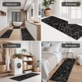 thumbnail image 5 of Math Equations Geometry Black Pattern Kitchen Rugs Sets Of 3,Kitchen Runner Rugs Non Skid Washable,Decorative Kitchen Floor Mats for Kitchen,Sink,Laundry,17"x30"+ 17"x47" + 17"x59", 5 of 6