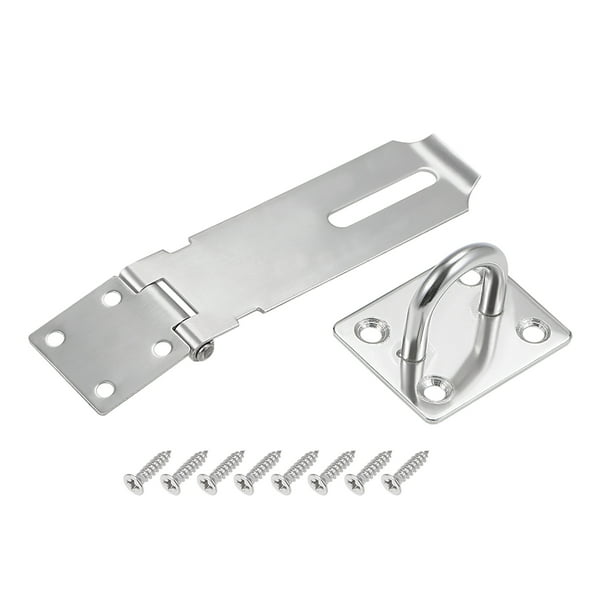 Cerradura de hasp de candado de puerta de seguridad de acero inoxidable Uxcell
