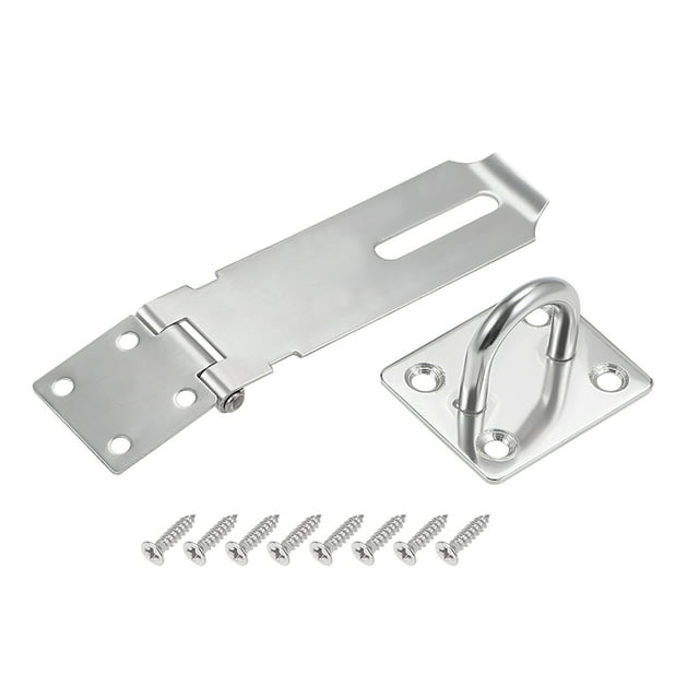 Cerradura de hasp de candado de puerta de seguridad de acero inoxidable Uxcell