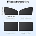 thumbnail image 3 of Magnetic Car Sunshade Universal Foldable Unobstructed View Nylon Mesh Curtain With Strong, 3 of 8