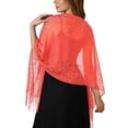 thumbnail image 3 of CAIXIA Elegant Lace Shawl Wrap, Wedding Bridesmaid Cover Up, Formal Stole for Evening Dress Cheongsam Banquet, 3 of 6
