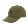 thumbnail image 3 of U.S. Polo Assn. Dad Hat, Oval Logo with Laurels Adjustable Baseball Cap with Curved Brim, Dark Olive, One Size, 3 of 5