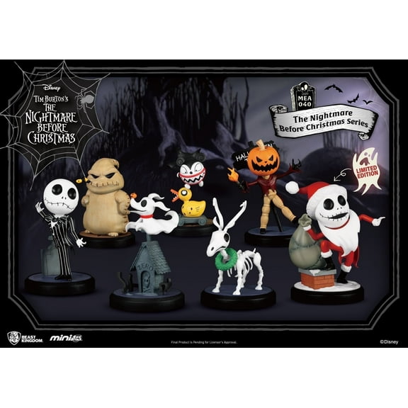Beast Kingdom The Nightmare Before Christmas Series Blind Box MEA-040 Collectible, 4 x 2 Inches