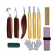 thumbnail image 1 of Juego De Herramientas De Talla De Madera 10 En 1, Cuchillo De Talla De Madera De Mano Cómodo, Práctico Pelador De Madera Con Bolsa De Almacenamiento Y Guantes Protectores Vogacara HA013952-00, 1 of 7