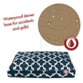 thumbnail image 4 of Majestic Pet | Trellis Rectangle Pet Bed For Dogs, Removable Cover, Navy, Large, 4 of 5