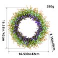 thumbnail image 3 of Spring Colored Small Flower Wreath Plastic Simulation Wreath Plant Home Decoration False Flower Door Hanging Photography Props, 3 of 9