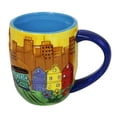 thumbnail image 2 of Smith Novelty Company San Francisco Coffee Mug Hand Painted Yellow Puff Round City Coffee Mugs, 2 of 2