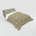 thumbnail image 2 of Ambesonne Abstract Bedding Set 4 Pcs, Circles and Lines, Queen, Sage Green Brown Blush, 2 of 2