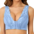 thumbnail image 1 of B91xZ Adjustable Strap Triangle Bra Comfort Underwire Bra Full Coverage Convertible T-Shirt Bra,Blue XL, 1 of 4