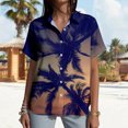 thumbnail image 6 of Yopmin Tropical Shirts for Women Palm Tree Print Summer Tropical Hawaiian Blouse Button Down for Beach Vacation Travel Summer, 6 of 7