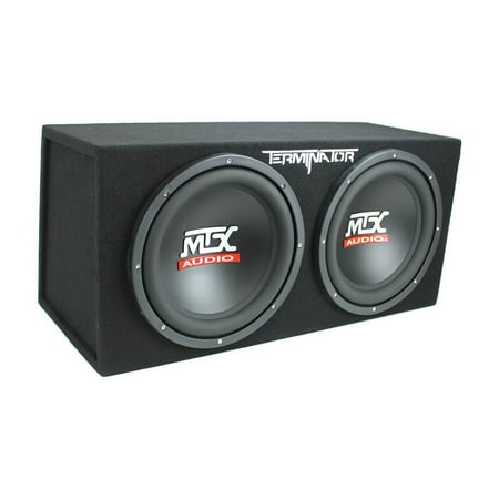 MTX TNE212D 12-Inch 1200-Watt Car Audio Dual Loaded Subwoofer Box