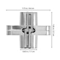 thumbnail image 2 of NICEXMAS Metal Concealed Folding Door Hinge for Wardrobes, Bookcases, Cabinets and Furniture Doors, 2 of 8