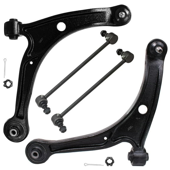 Detroit Axle - Front Suspension Kit for 2006 2007 2008 Honda Pilot, 2 Lower Control Arms w/Ball Joints 2 Sway Bar Links, 2006 Acura MDX Replacement 4pc Suspension Kit, Honda Pilot