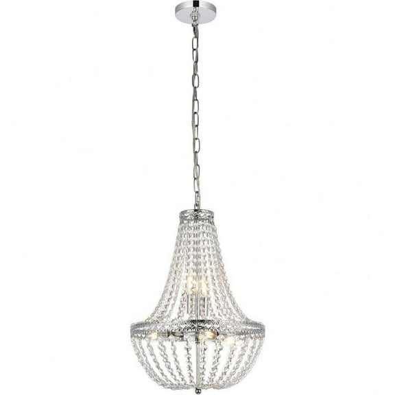 5 Light Pendant in Contemporary Style-19 inches Tall and 14 inches Wide-Chrome Finish Bailey Street Home 390-Bel-5047080