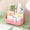 Pink, variant on Mesh Desk Organizer,Multi-Functional Pen Holder,5 Compartments Desktop Stationary Organizer,Home Office Art Supply Storage Box Caddy (Pink)