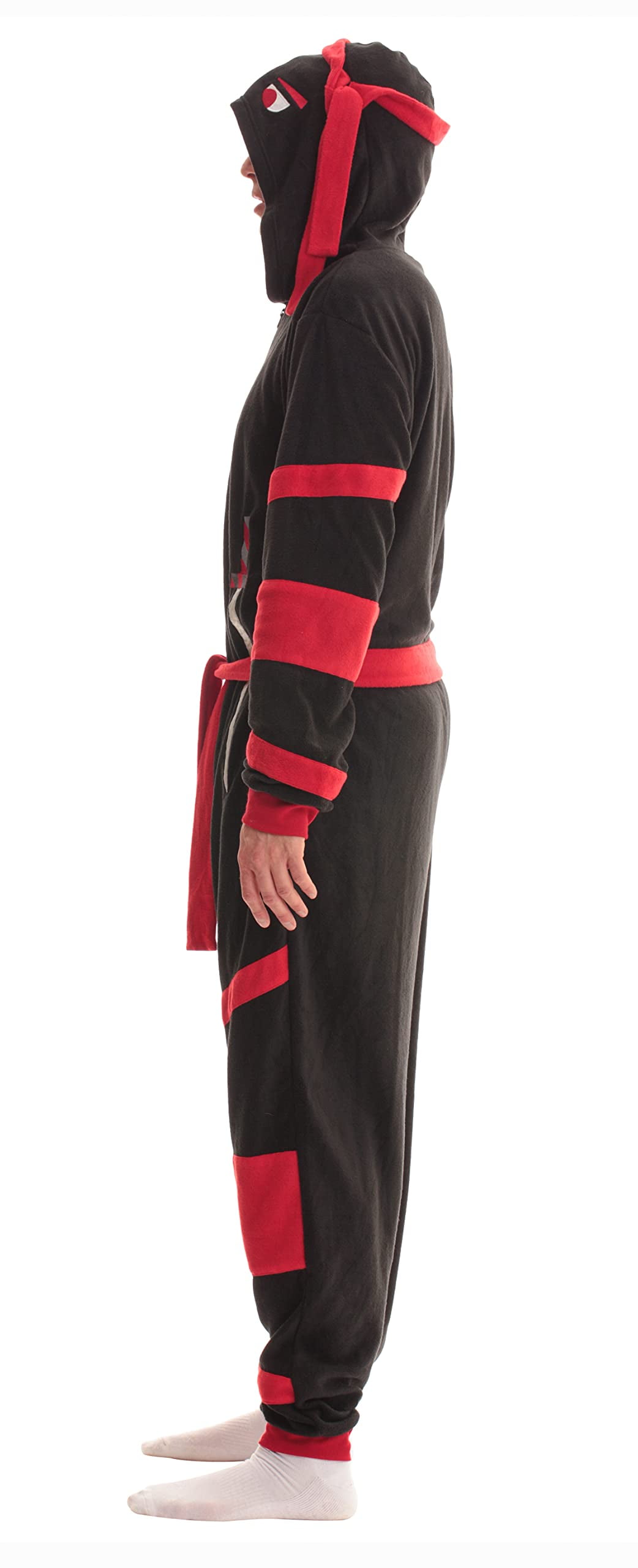 #followme Men's Adult Onesie Mens Pajamas 6938-L (X-Large, Ninja)