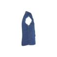 thumbnail image 5 of Dealer Leather  Mens Denim Blue Sleeveless Shirt - Small, 5 of 6