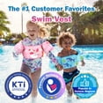 thumbnail image 4 of Heysplash Adjustable Strap Secure Buckle Kids Swim Vest, Pink Whale, 4 of 6