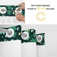 thumbnail image 2 of St. Patrick's Day No Hooks Shower Curtain with Snap-in Liner Spring Green Plant Shamrock Dreamy Shower Curtains for Bathroom, Waterproof, Easy Install, Washable 72"x72", 2 of 9