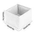 thumbnail image 3 of White White Small Heavy Duty Foldable Clothes Storage Bag Reinforced Design Mobile Container For Clothing Bedding Travel Dorm Storage #0lJRW, 3 of 6